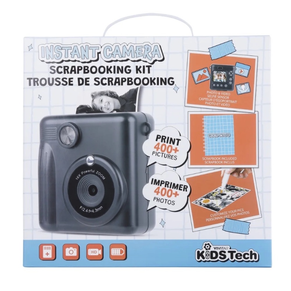NEW Vivitar Kids Instant Camera Scrapbooking Bundle Kit - Pink
